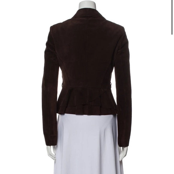 Fendi brown leather jacket - Picture 3 of 3